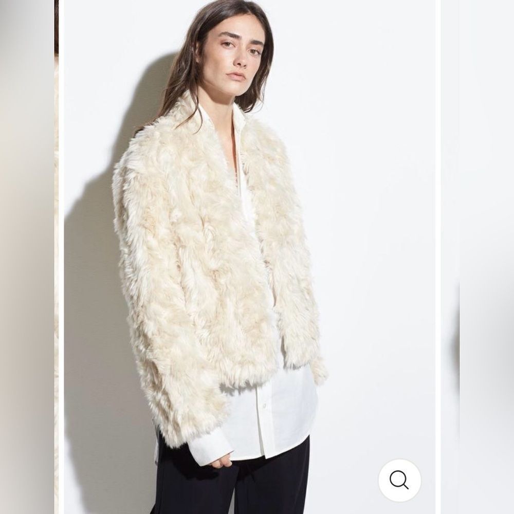 VINCE - Plush Jacket Creme Women’s Sz Small